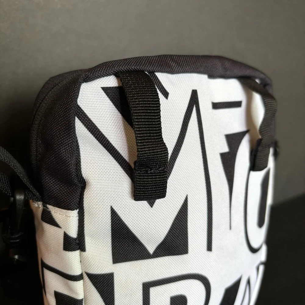 EUC Columbia Urban Uplift Side Black White w/ Lime Green Interior Crossbody Bag